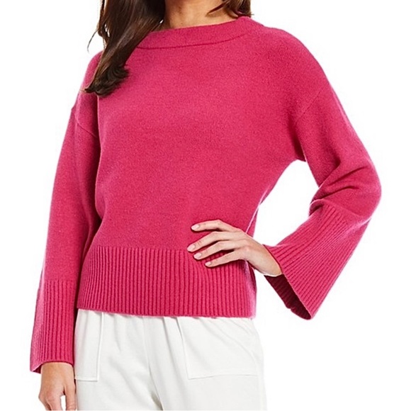 Sweaters - Gibson & Latimer hot pink bell sleeve sweater size medium